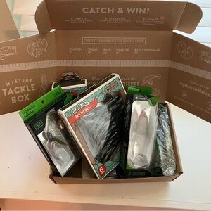 NWT Mystery Tackle Box Assorted Lures Fishing Accessories Christmas Gift